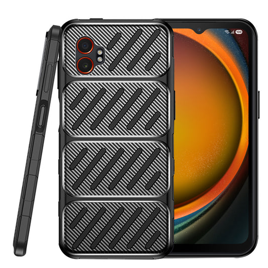 Futrola za Samsung Galaxy XCover7 Pro, Techsuit, CarbonFiber, Crna