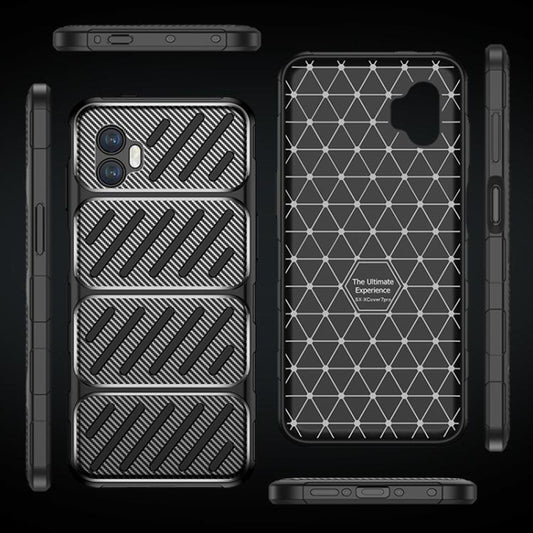 Futrola za Samsung Galaxy XCover7 Pro, Techsuit, CarbonFiber, Crna