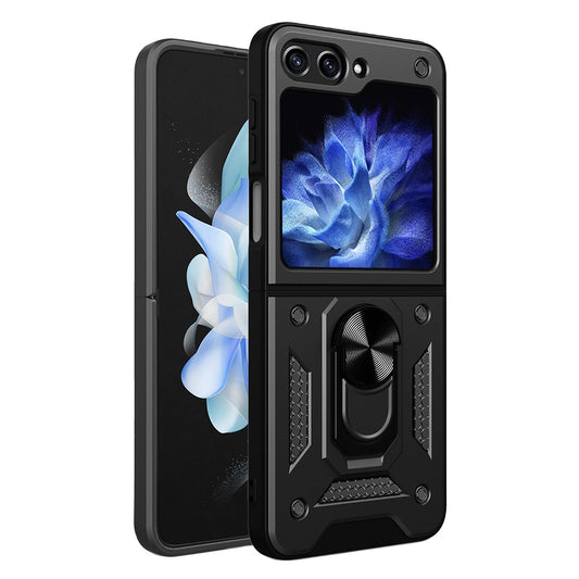 Futrola za Samsung Galaxy Z Flip5 F731, Techsuit, CamShield, Crna