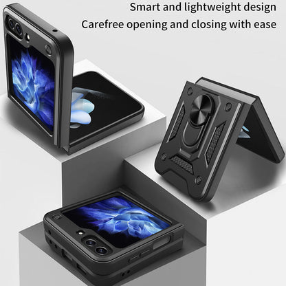 Futrola za Samsung Galaxy Z Flip5 F731, Techsuit, CamShield, Crna