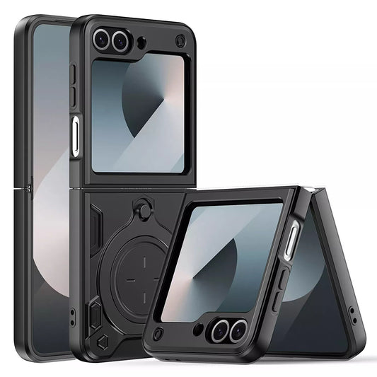 Futrola za Samsung Galaxy Z Flip7 FE F761 / Z Flip6 F741, Techsuit, CamGuard Pro, Crna