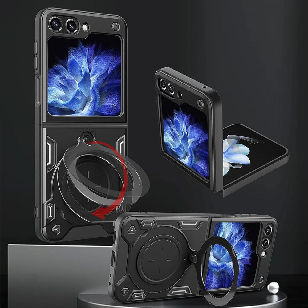 Futrola za Samsung Galaxy Z Flip7 FE F761 / Z Flip6 F741, Techsuit, CamGuard Pro, Crna