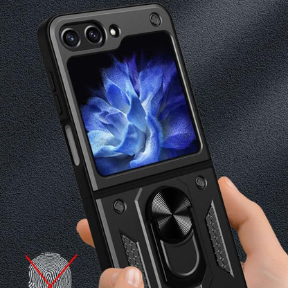 Futrola za Samsung Galaxy Z Flip7 FE F761 / Z Flip6 F741, Techsuit, CamShield, Crna
