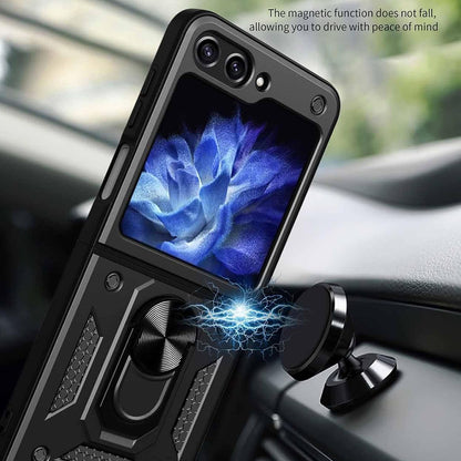 Futrola za Samsung Galaxy Z Flip7 FE F761 / Z Flip6 F741, Techsuit, CamShield, Crna