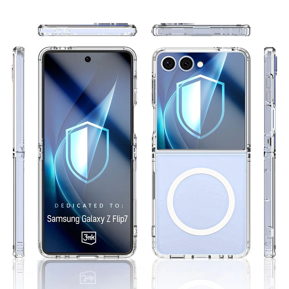 MagSafe futrola za Samsung Galaxy Z Flip7 F766, 3MK, Armor MagCase, Providna