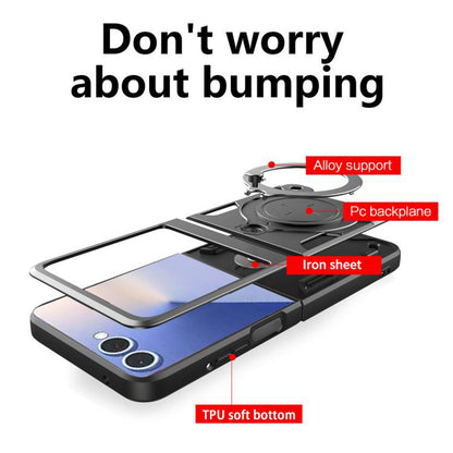 Futrola za Samsung Galaxy Z Flip7 F766, Techsuit, CamGuard Pro, Ljubičasta
