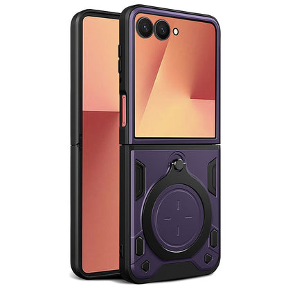 Futrola za Samsung Galaxy Z Flip7 F766, Techsuit, CamGuard Pro, Ljubičasta