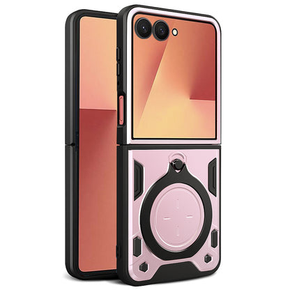 Futrola za Samsung Galaxy Z Flip7 F766, Techsuit, CamGuard Pro, Roze Zlatna