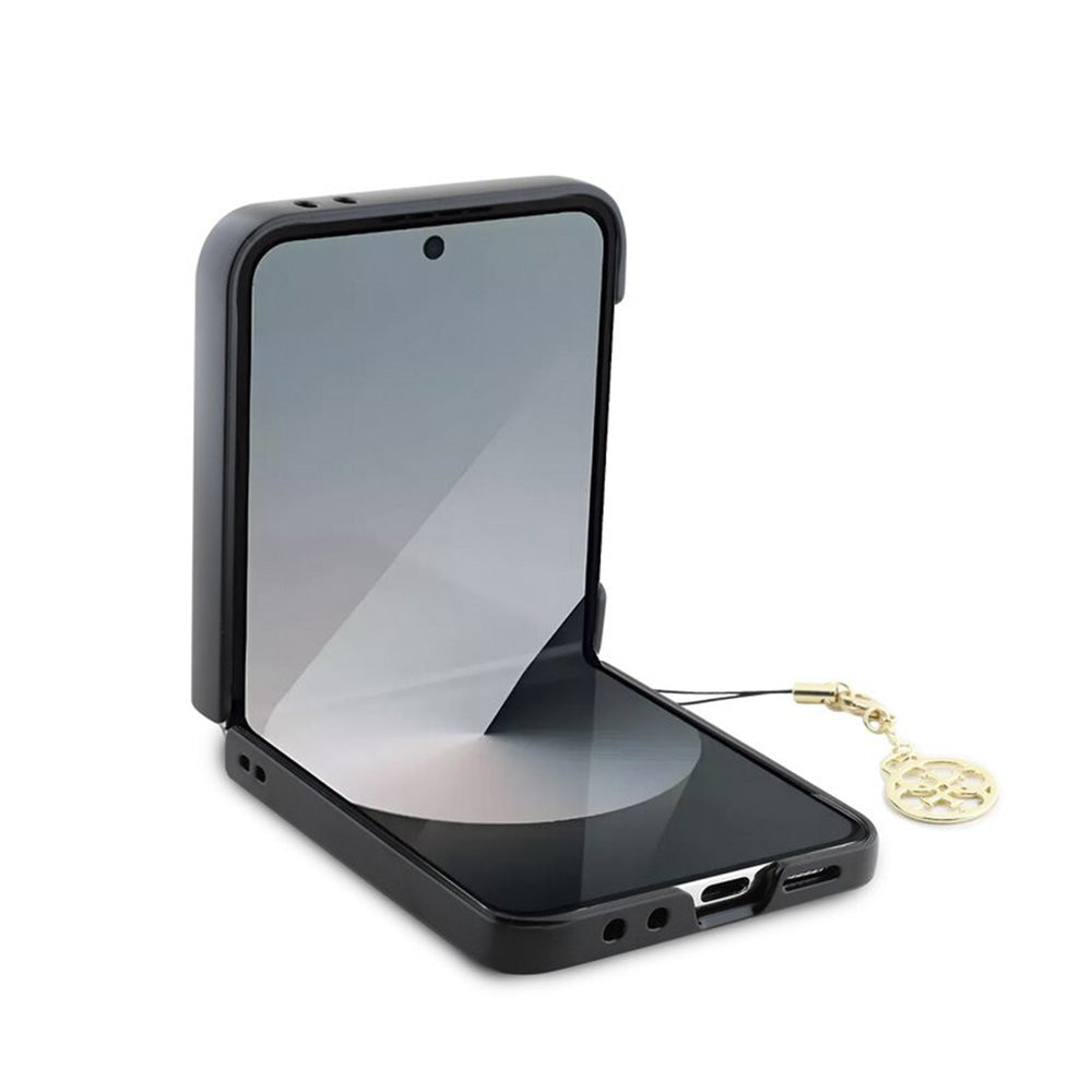 Futrola za Samsung Galaxy Z Flip7 FE F761 / Z Flip6 F741, Guess, 4G Charm, Braon