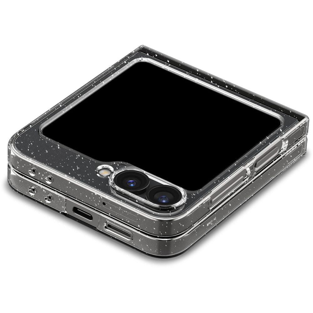 Futrola za Samsung Galaxy Z Flip7 FE F761 / Z Flip6 F741, Spigen, Air Skin Gliiter, Transparentna