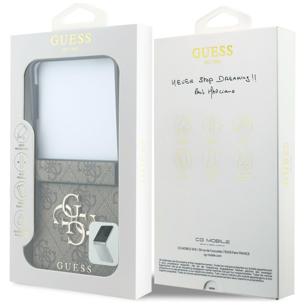 Futrola za Samsung Galaxy Z Flip8 F776, Guess, 4G Big Logo, Braon