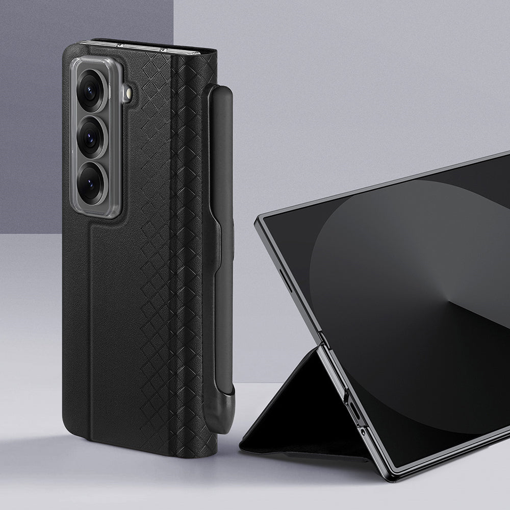 Futrola za Samsung Galaxy Z Fold Special, DUX DUCIS, Bril (sa držačem za olovku), Crna