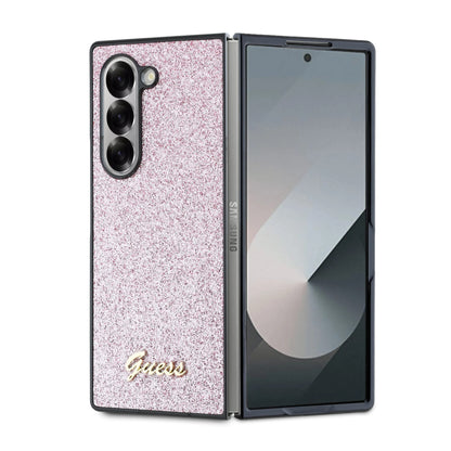 Futrola za Samsung Galaxy Z Fold6 F956, Guess, Glitter Script, Roze