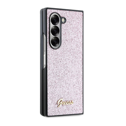 Futrola za Samsung Galaxy Z Fold6 F956, Guess, Glitter Script, Roze