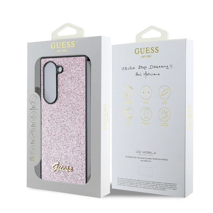 Futrola za Samsung Galaxy Z Fold6 F956, Guess, Glitter Script, Roze