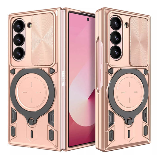Futrola za Samsung Galaxy Z Fold6 F956, Techsuit, CamGuard Pro, Roze Zlatna
