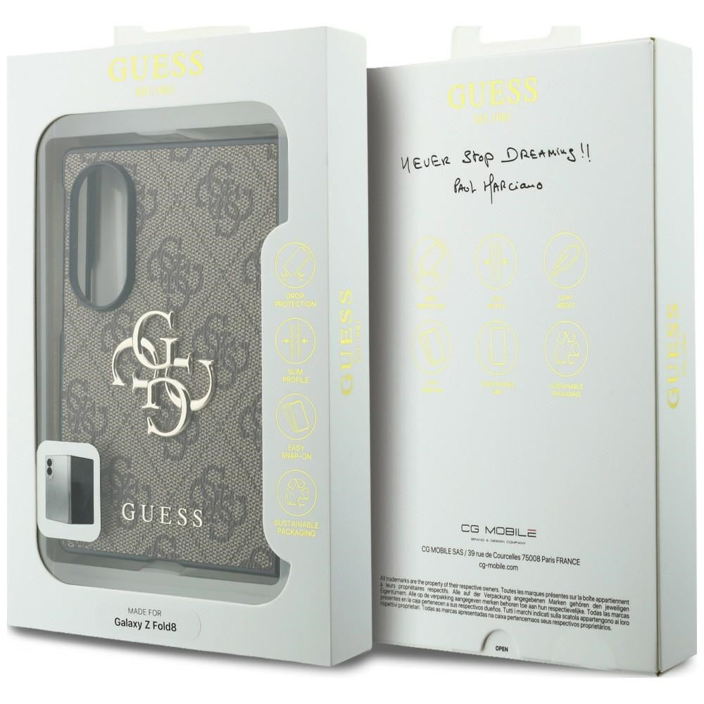 Futrola za Samsung Galaxy Z Fold8 F971, Guess, 4G Big Logo, Braon