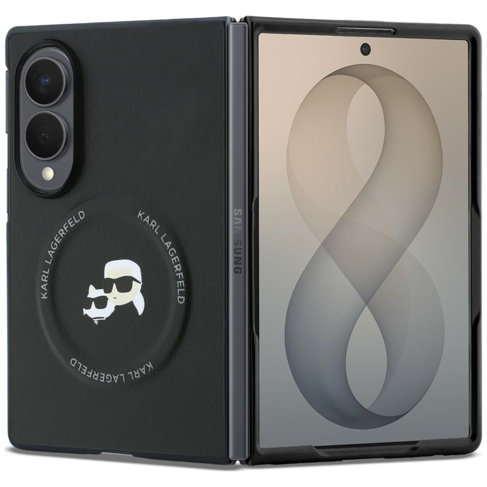 Futrola za Samsung Galaxy Z Fold8 F971, Karl Lagerfeld, Karl & Choupette Head Pin, Crna