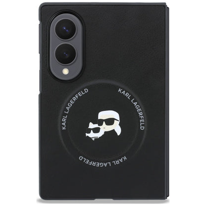 Futrola za Samsung Galaxy Z Fold8 F971, Karl Lagerfeld, Karl & Choupette Head Pin, Crna