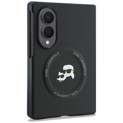 Futrola za Samsung Galaxy Z Fold8 F971, Karl Lagerfeld, Karl & Choupette Head Pin, Crna