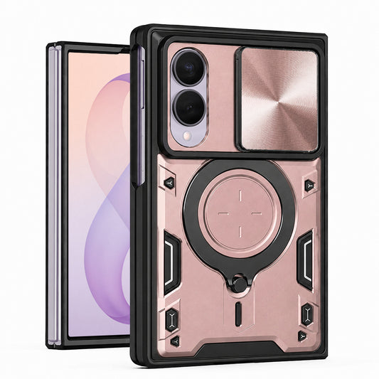 Futrola za Samsung Galaxy Z Fold8 F971, Techsuit, CamGuard Pro, Roze Zlatna