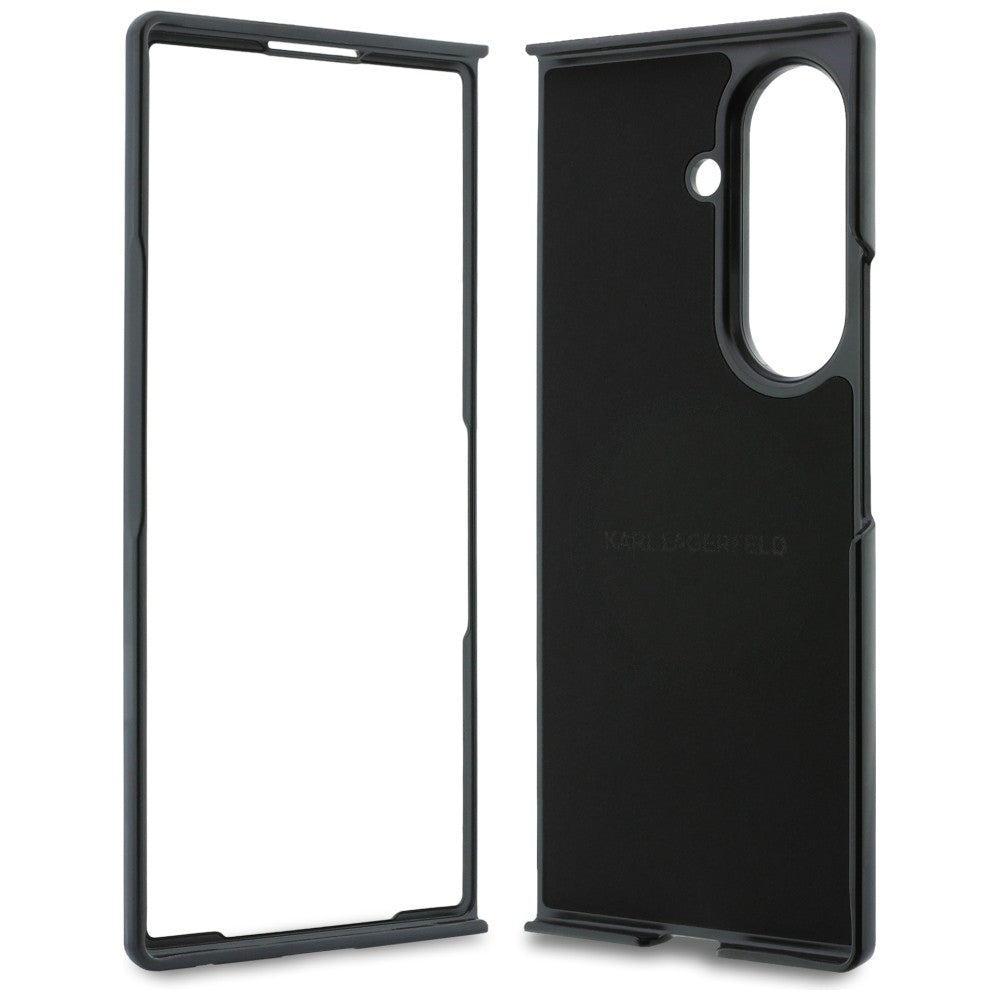 Futrola za Samsung Galaxy Z Fold8 Ultra F976, Karl Lagerfeld, Karl & Choupette Head Pin, Crna