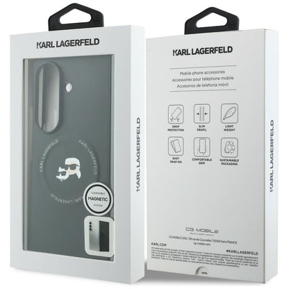 Futrola za Samsung Galaxy Z Fold8 Ultra F976, Karl Lagerfeld, Karl & Choupette Head Pin, Crna