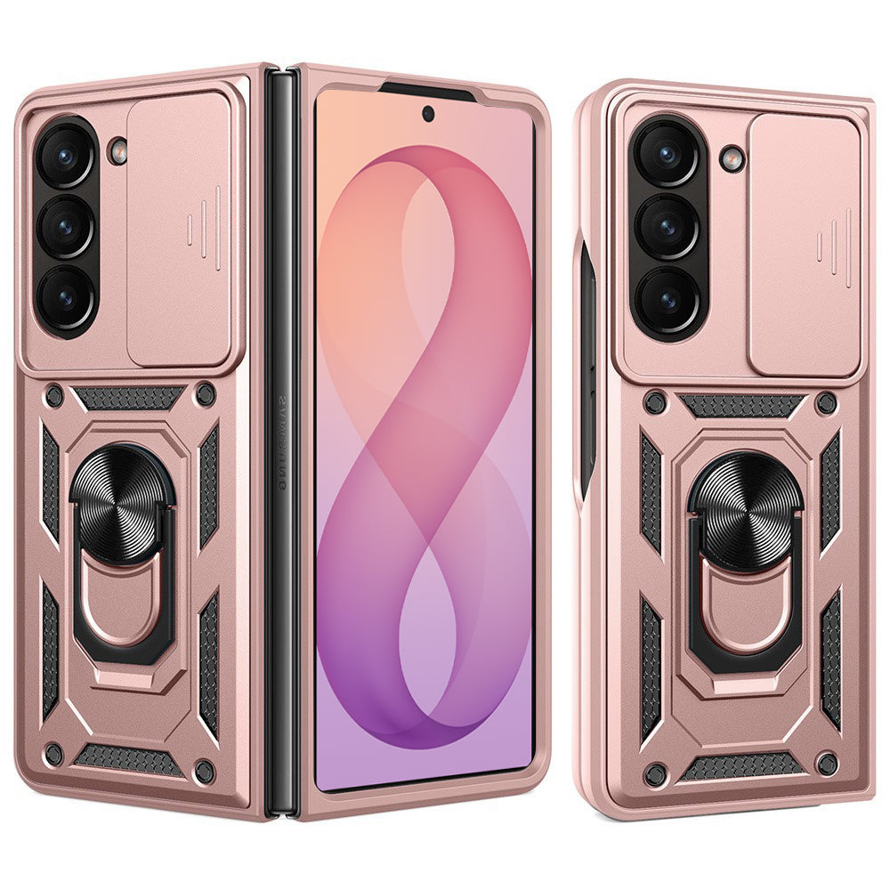Futrola za Samsung Galaxy Z Fold8 Ultra F976 / Z Fold7 F966, Techsuit, CamShield, Roze Zlatna