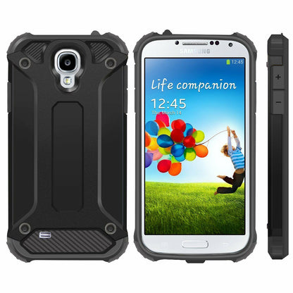Futrola za Samsung I9500 Galaxy S4, Techsuit, Hybrid Armor, Crna