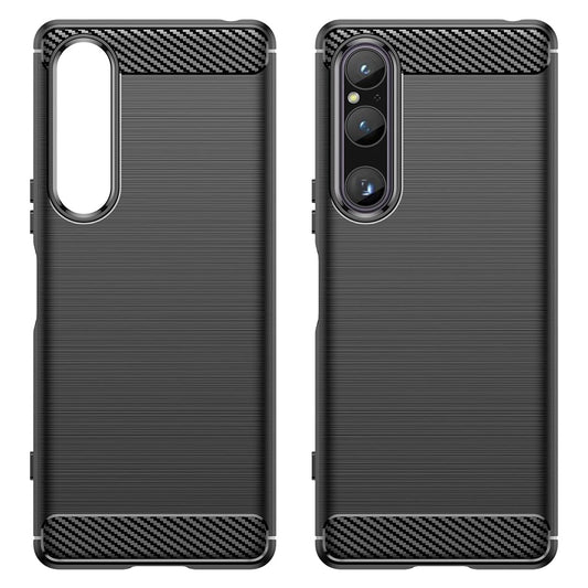 Futrola za Sony Xperia 1 V, Techsuit, Karbon, Crna