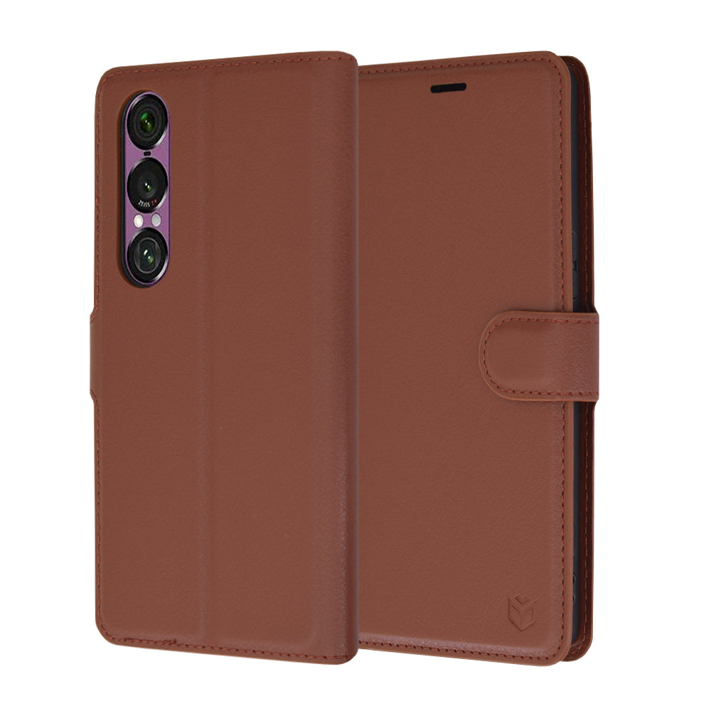 Futrola za Sony Xperia 1 VI, Techsuit, Leather Folio, Braon