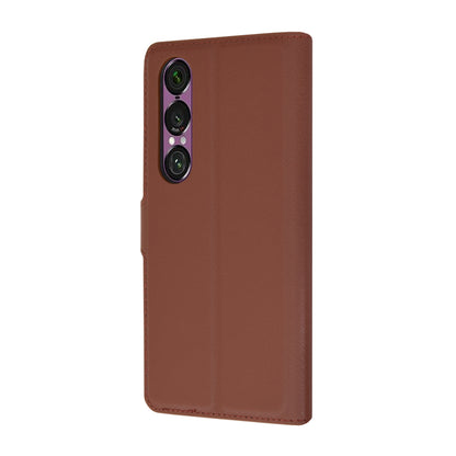 Futrola za Sony Xperia 1 VI, Techsuit, Leather Folio, Braon
