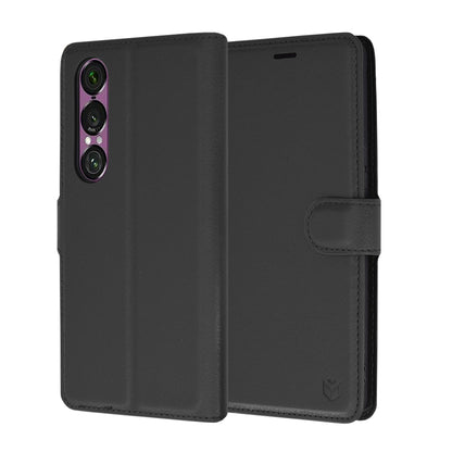 Futrola za Sony Xperia 1 VI, Techsuit, Leather Folio, Crna