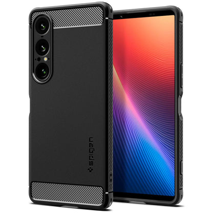 Futrola za Sony Xperia 1 VII, Spigen, Rugged Armor, Mat Crna
