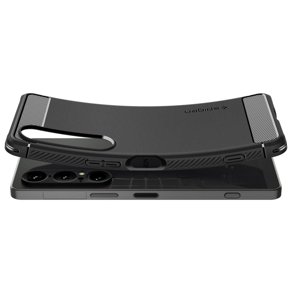 Futrola za Sony Xperia 1 VII, Spigen, Rugged Armor, Mat Crna