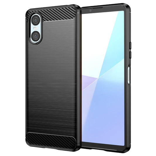 Futrola za Sony Xperia 10 VI, Techsuit, Karbon, Crna