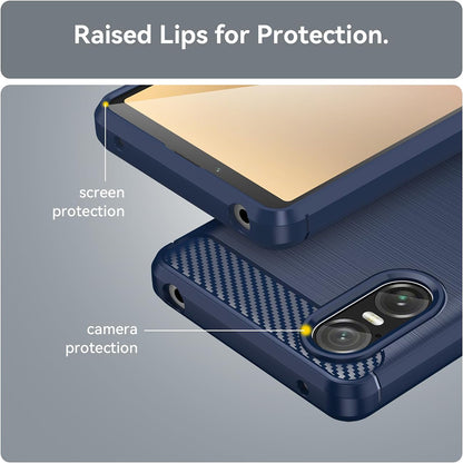 Futrola za Sony Xperia 10 VI, Techsuit, Karbon, Crna