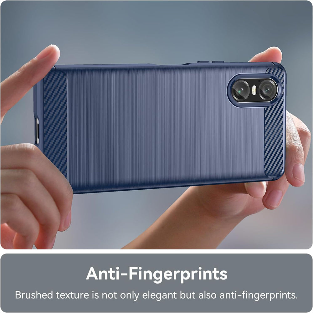 Futrola za Sony Xperia 10 VI, Techsuit, Karbon, Crna