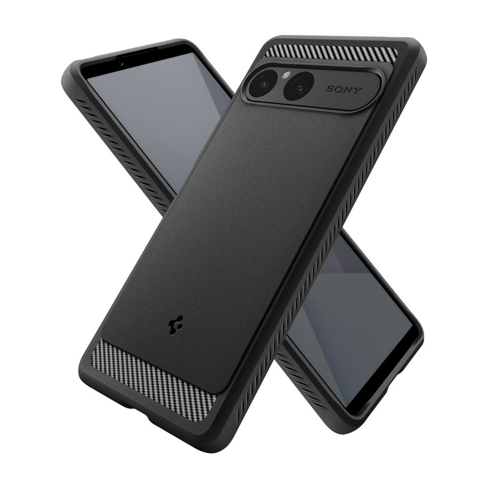 Futrola za Sony Xperia 10 VII, Spigen, Rugged Armor, Crna