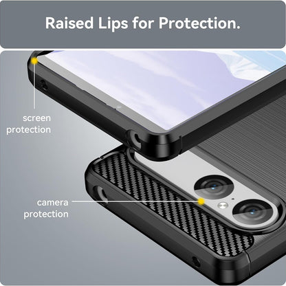 Futrola za Sony Xperia 10 VIII, Techsuit, Karbon, Crna