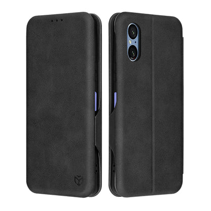 Futrola za Sony Xperia 5 VI, Techsuit, Safe Wallet Plus, Crna