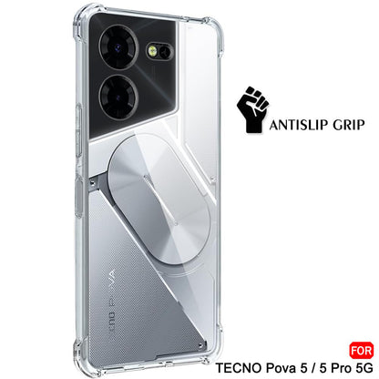 Futrola za Tecno Pova 5 Pro, Techsuit, Shockproof Clear, Providna