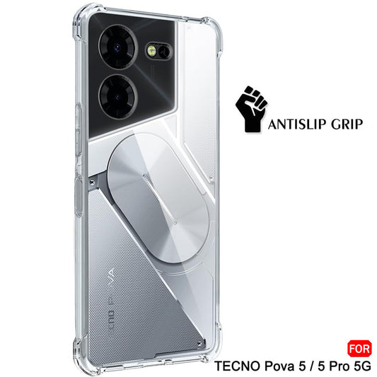 Futrola za Tecno Pova 5 Pro, Techsuit, Shockproof Clear, Providna