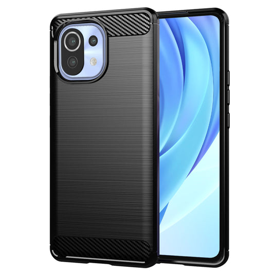 Futrola za Xiaomi 11 Lite 5G NE / Mi 11 Lite 5G / 11 Lite, Techsuit, Karbon, Crna