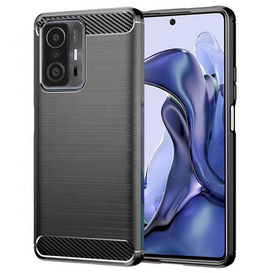 Futrola za Xiaomi 11T / 11T Pro, Techsuit, Karbon, Crna