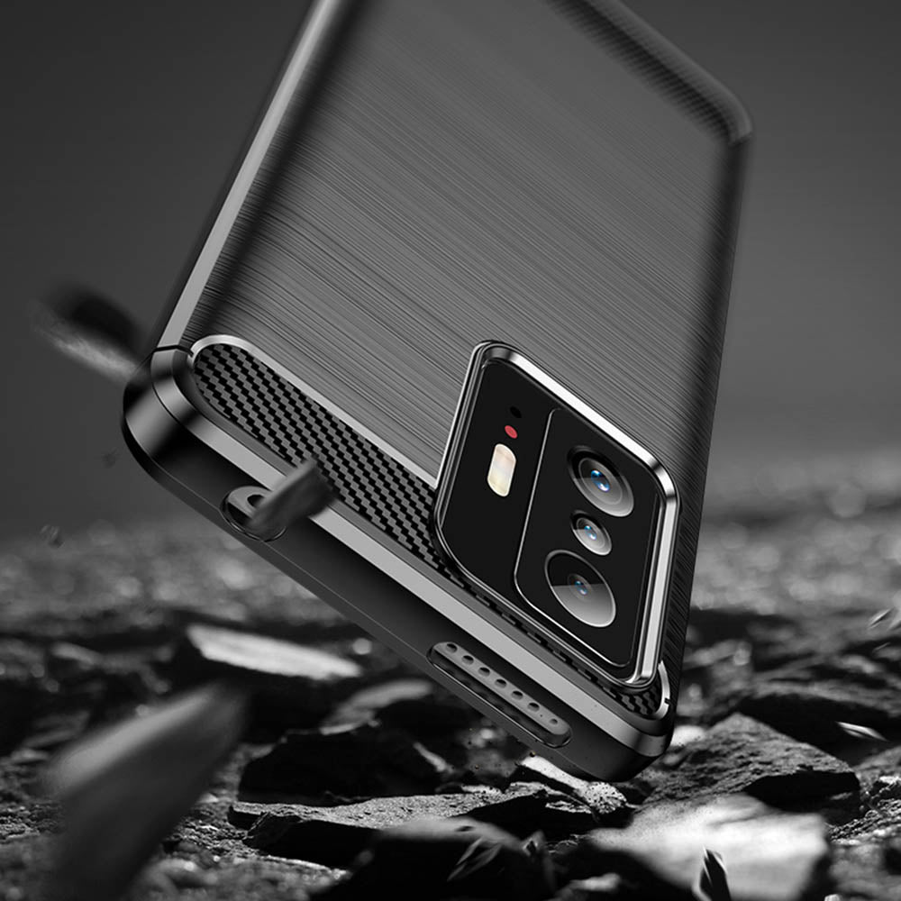 Futrola za Xiaomi 11T / 11T Pro, Techsuit, Karbon, Crna