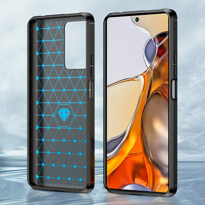 Futrola za Xiaomi 11T / 11T Pro, Techsuit, Karbon, Crna