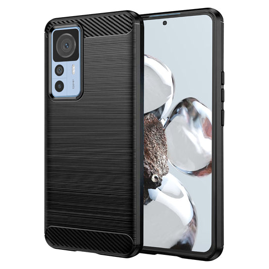 Futrola za Xiaomi 12T / 12T Pro, Techsuit, Karbon, Crna
