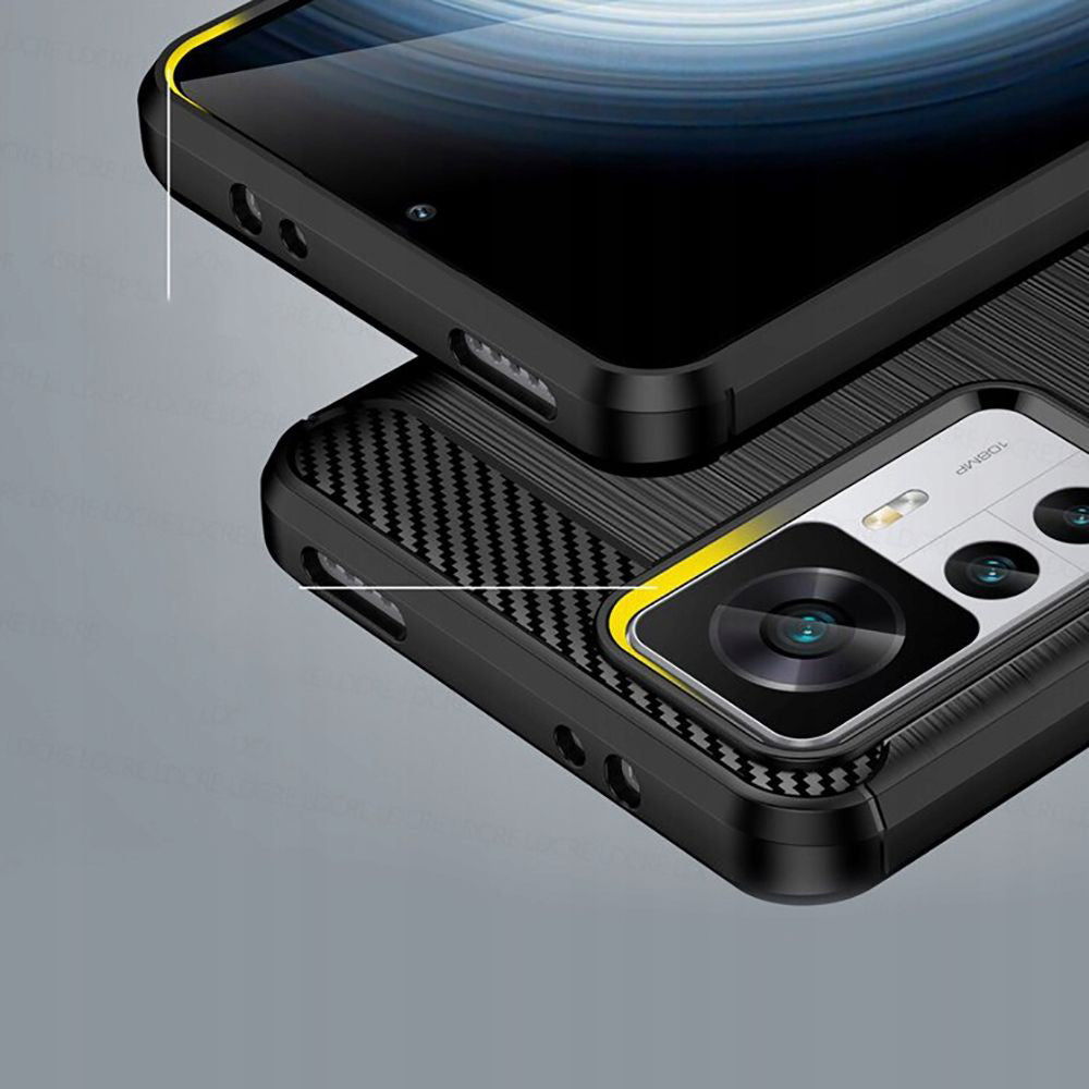 Futrola za Xiaomi 12T / 12T Pro, Techsuit, Karbon, Crna