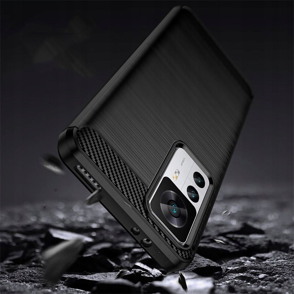Futrola za Xiaomi 12T / 12T Pro, Techsuit, Karbon, Crna